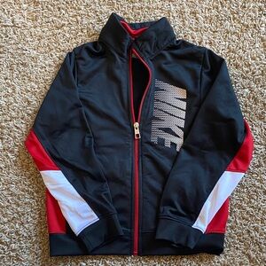 Nike Black and Red Track Jacket
